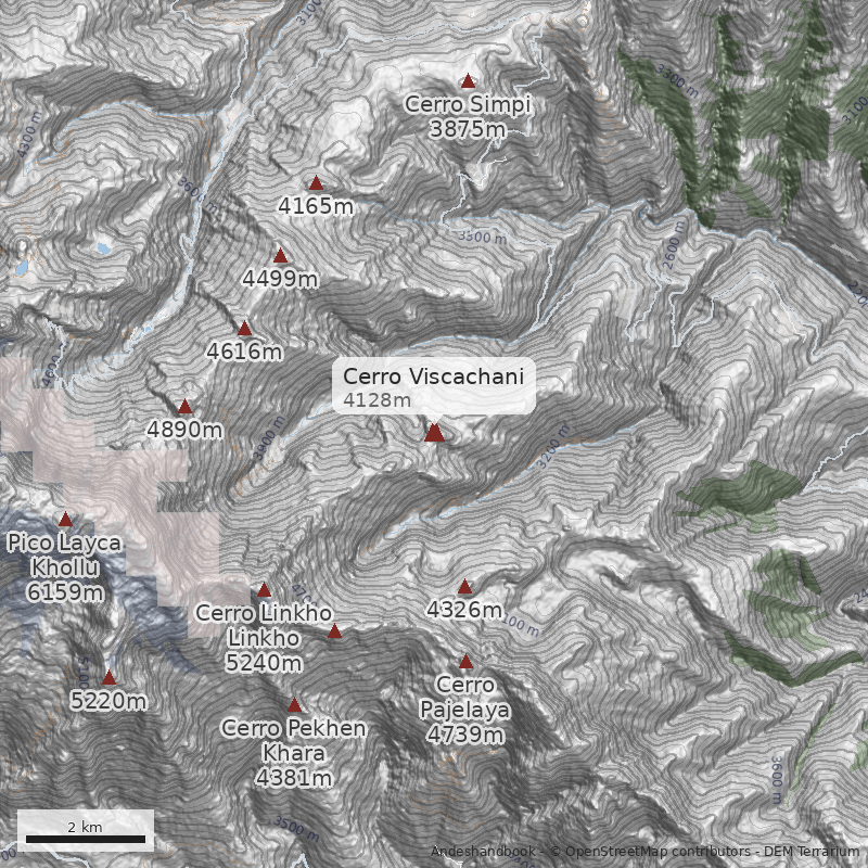 Mapa Cerro Viscachani