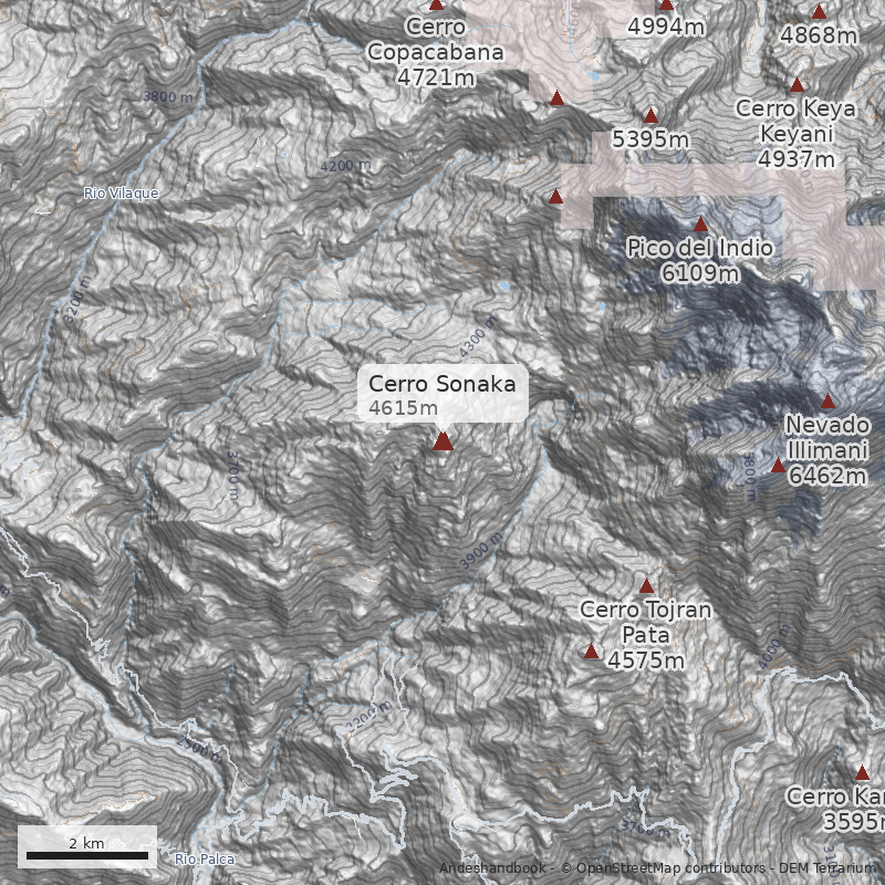 Mapa Cerro Sonaka