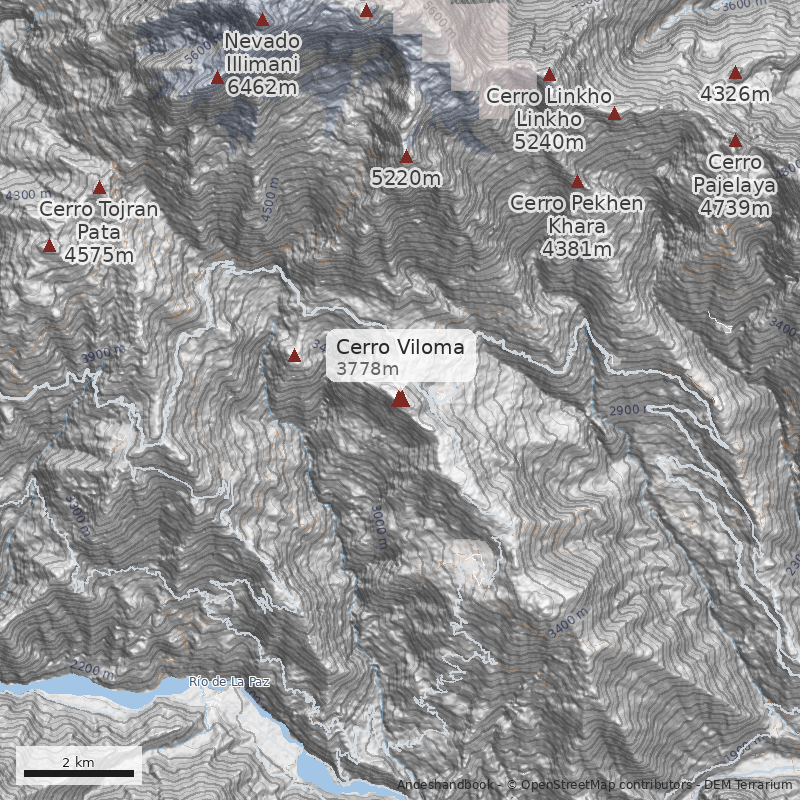 Mapa Cerro Viloma
