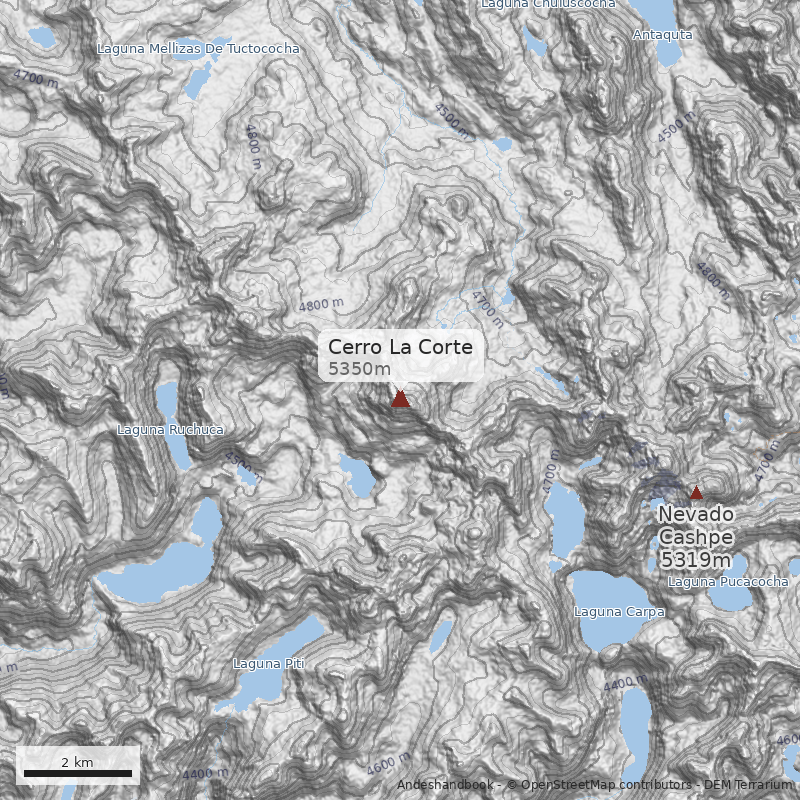 Mapa Cerro La Corte
