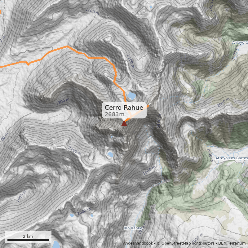Mapa Cerro Rahue