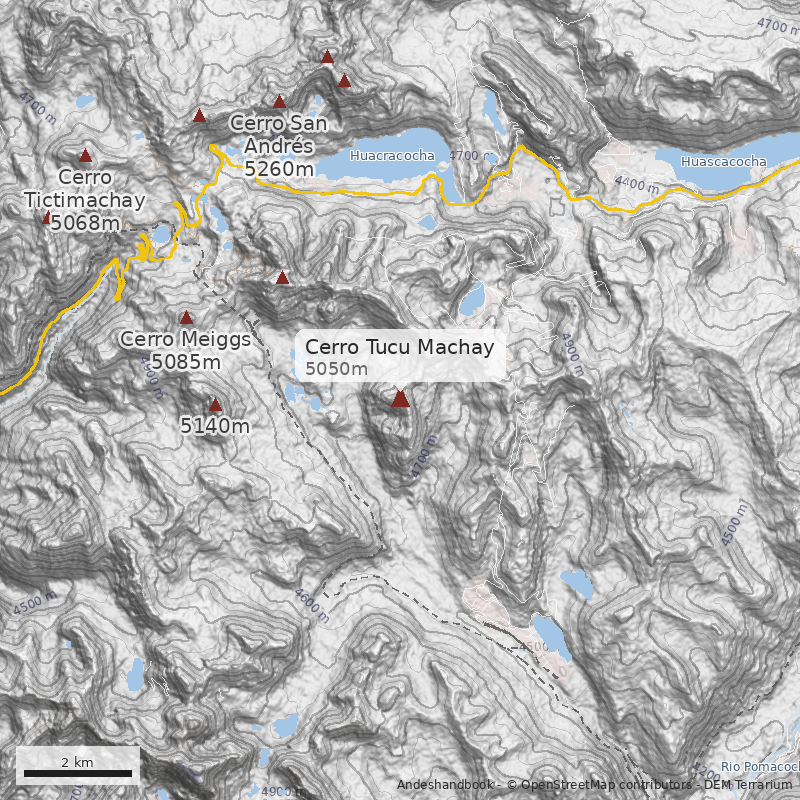 Mapa Cerro Tucu Machay