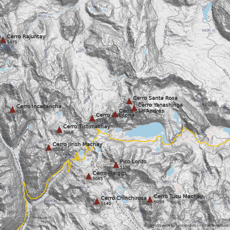 Mapa Cerro San Andrés