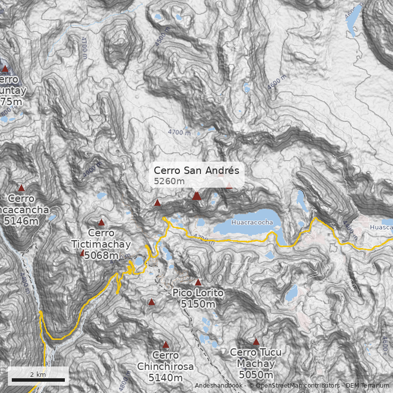 Mapa Cerro San Andrés
