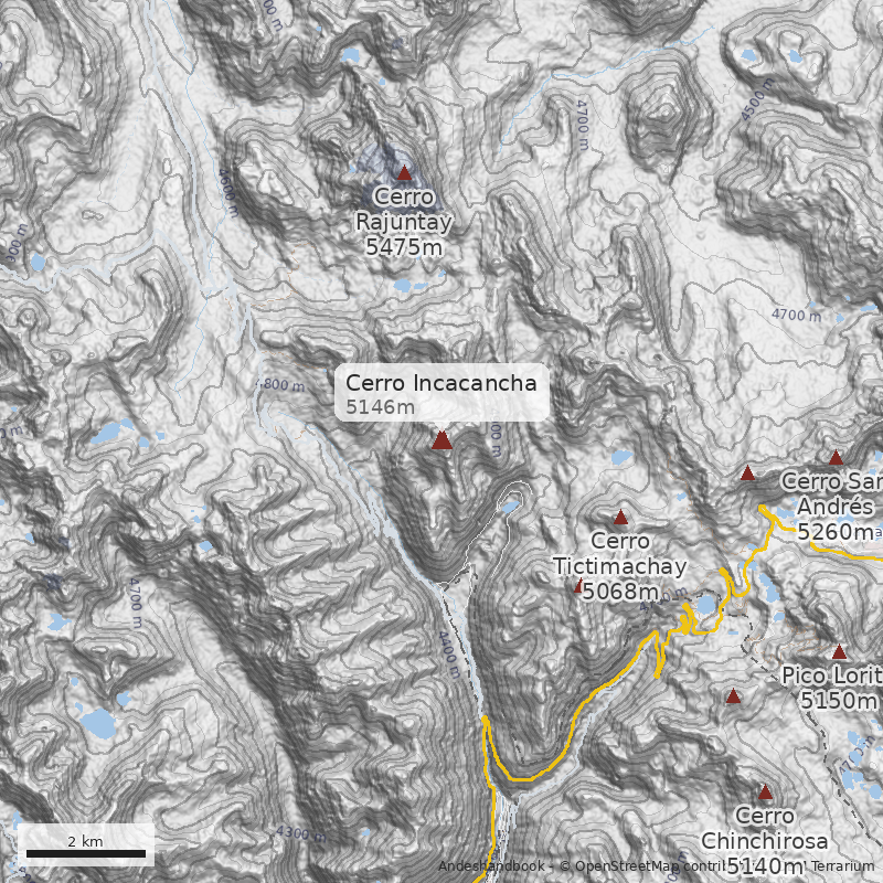 Mapa Cerro Incacancha