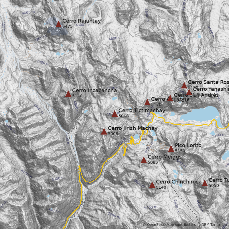 Mapa Cerro Tictimachay