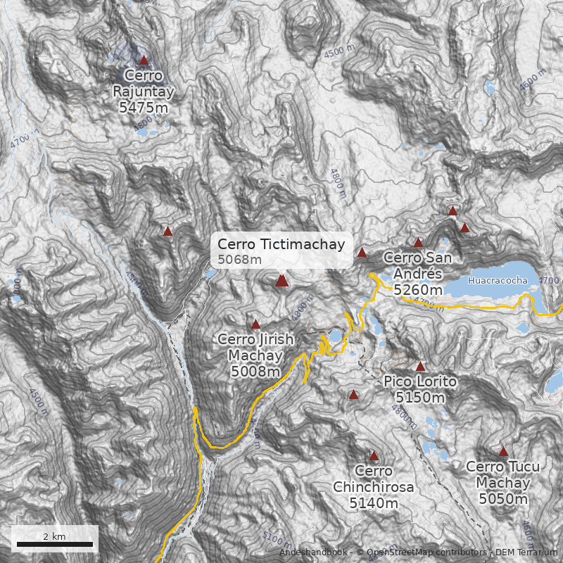 Mapa Cerro Tictimachay