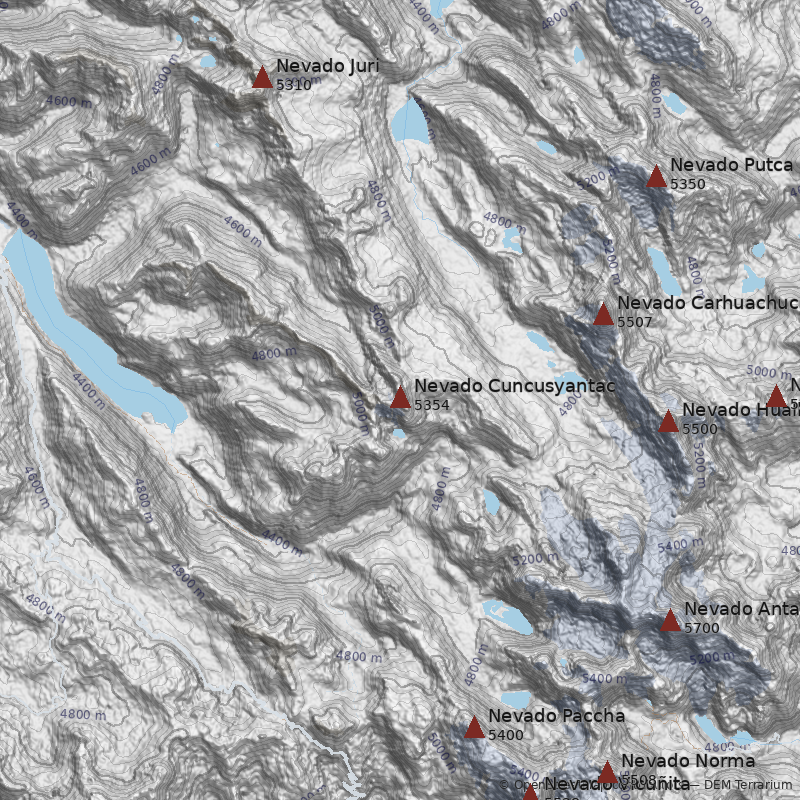 Mapa Nevado Cuncusyantac