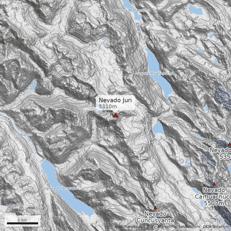 Mapa Nevado Juri