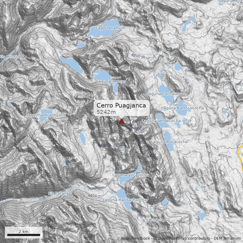 Mapa Cerro Puagjanca