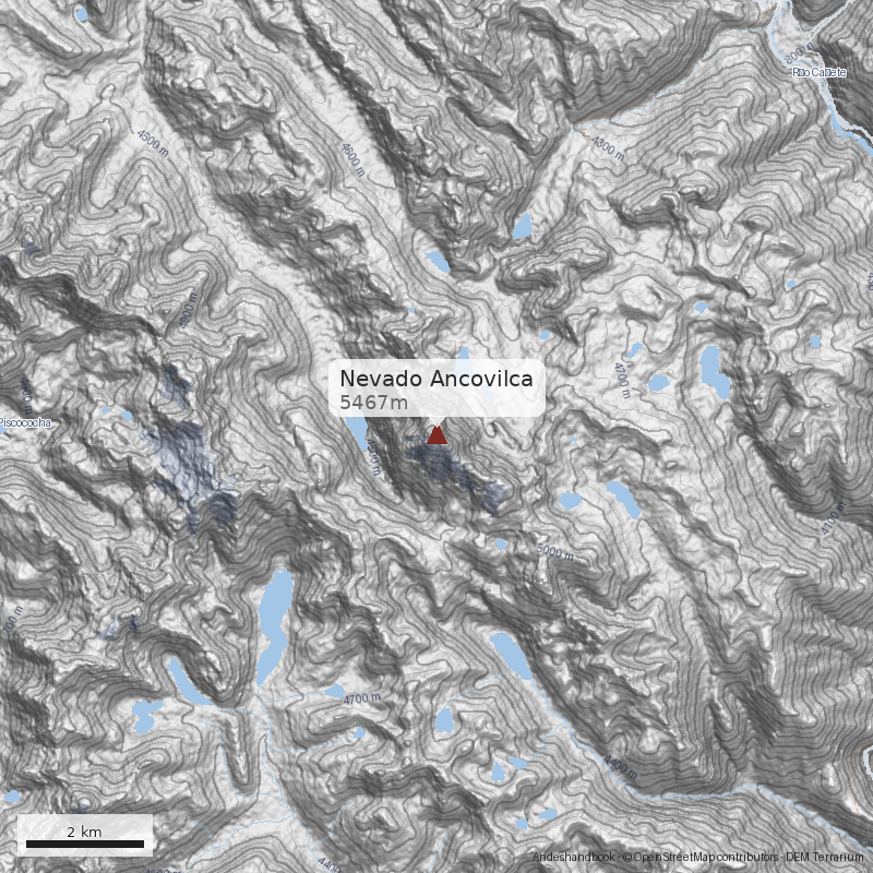 Mapa Nevado Ancovilca