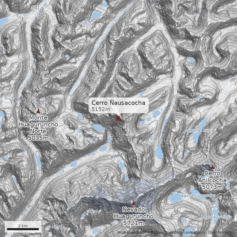 Mapa Cerro Ñausacocha