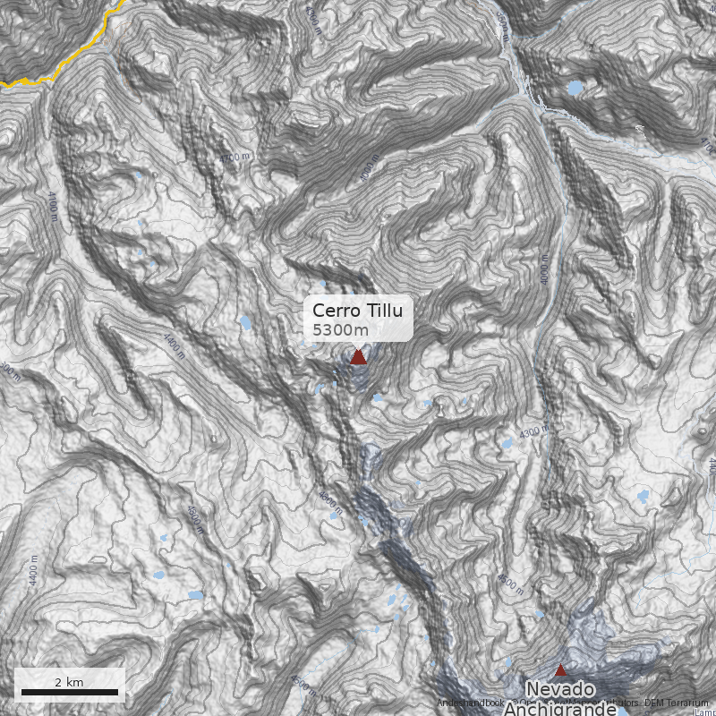 Mapa Cerro Tillu