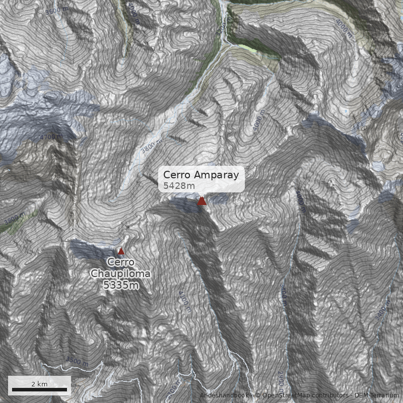 Mapa Cerro Amparay