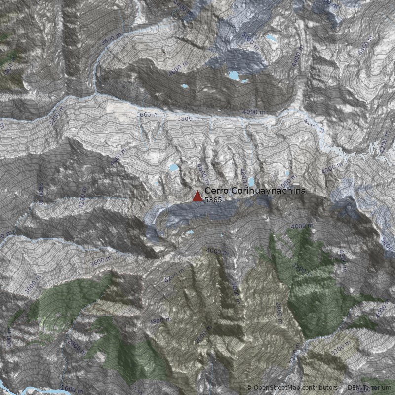 Mapa Cerro Corihuaynachina
