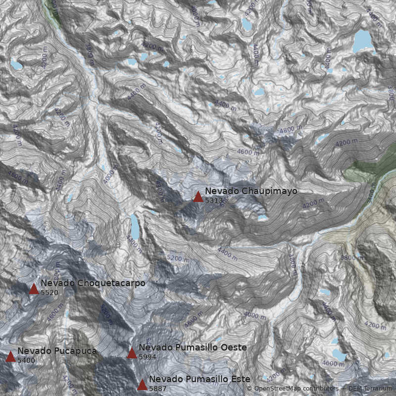 Mapa Nevado Chaupimayo
