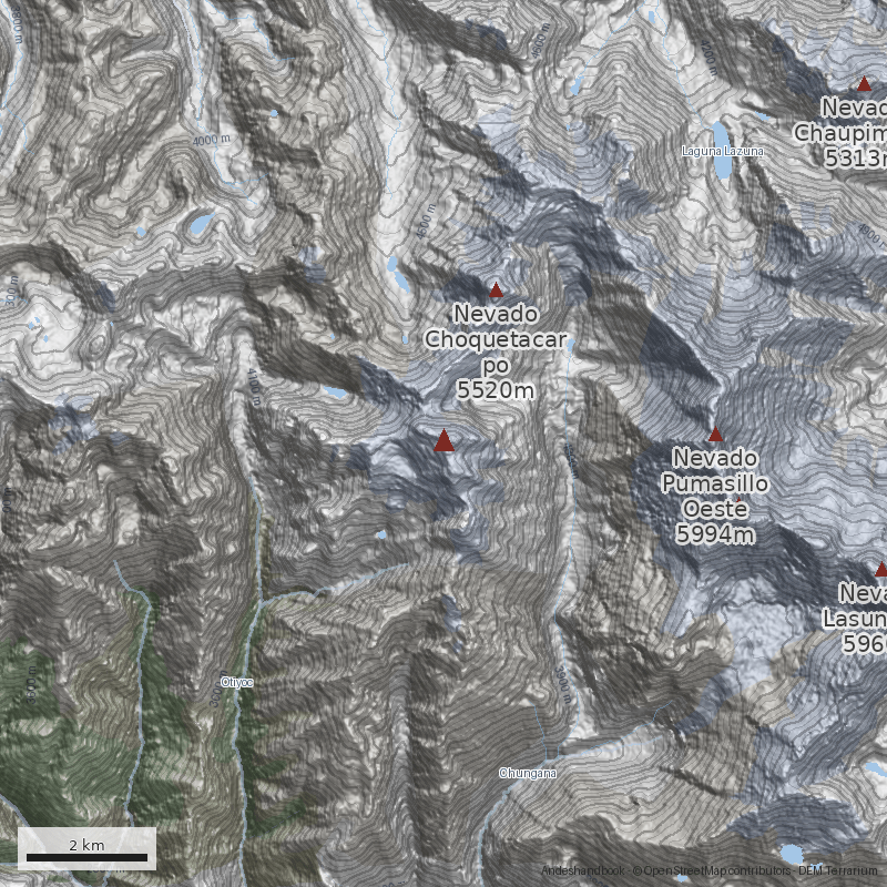 Mapa Nevado Pucapuca