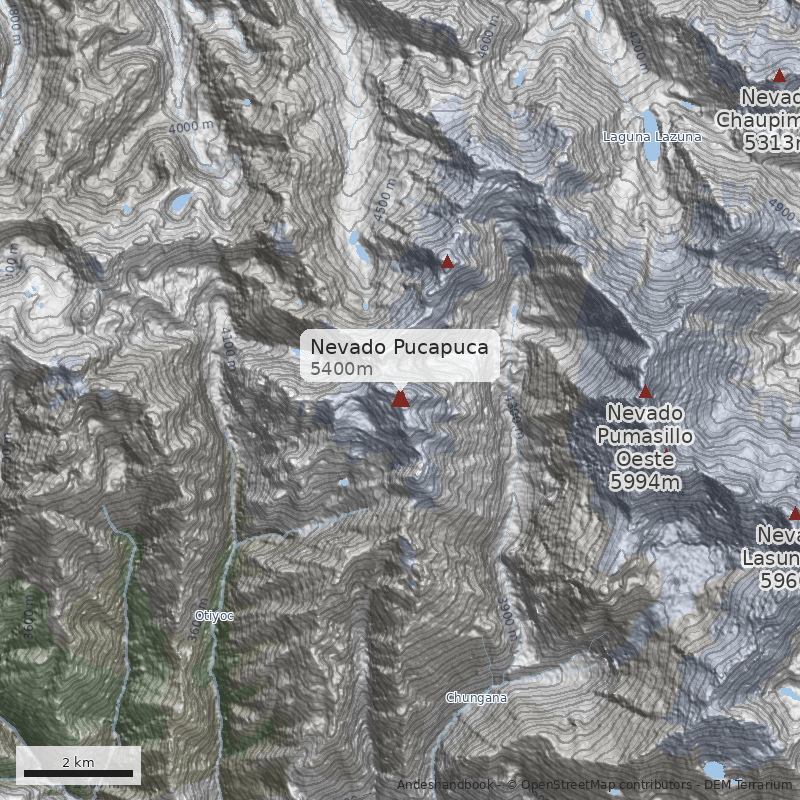 Mapa Nevado Pucapuca
