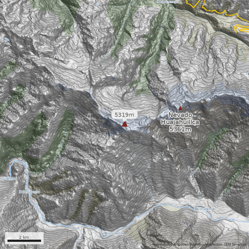 Mapa Nevado Bonanta