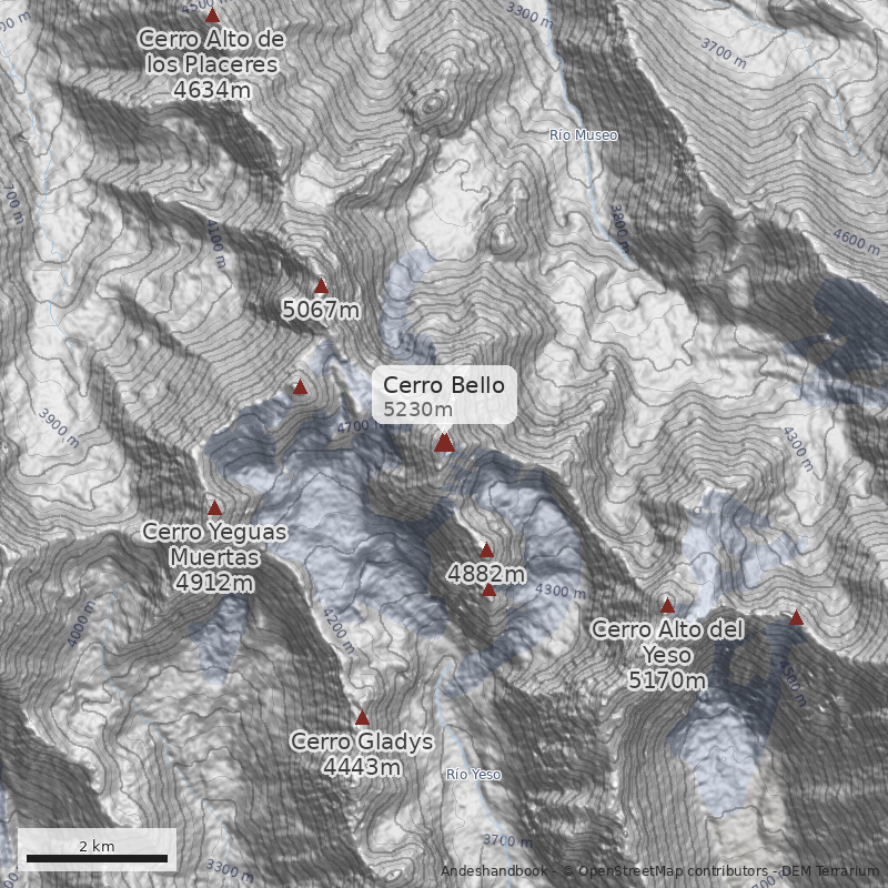 Mapa Cerro Bello