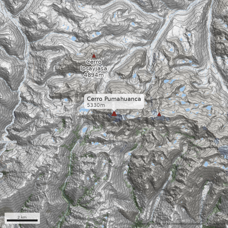 Mapa Cerro Pumahuanca