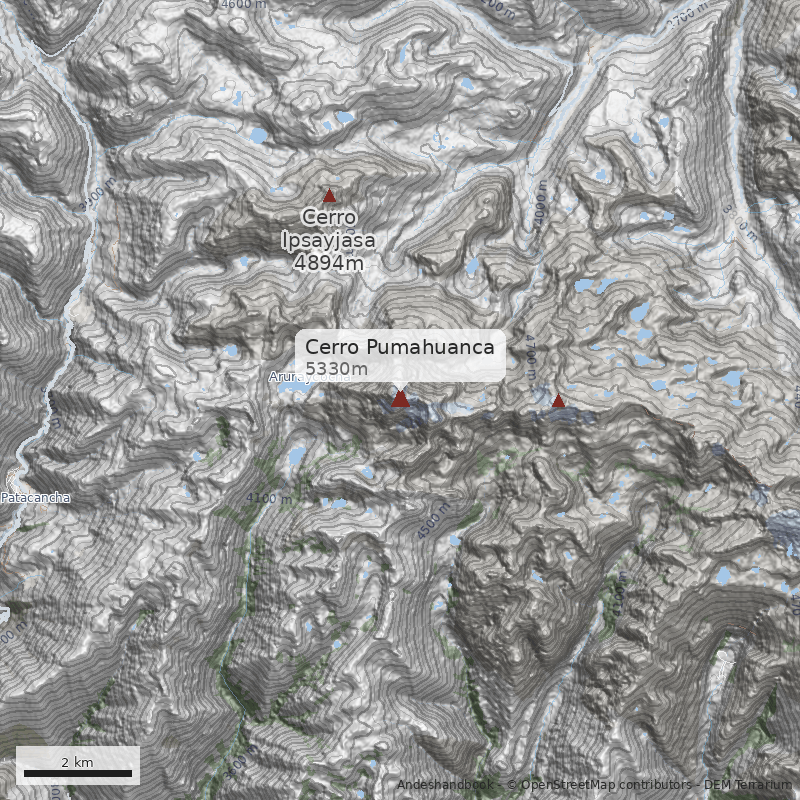 Mapa Cerro Pumahuanca
