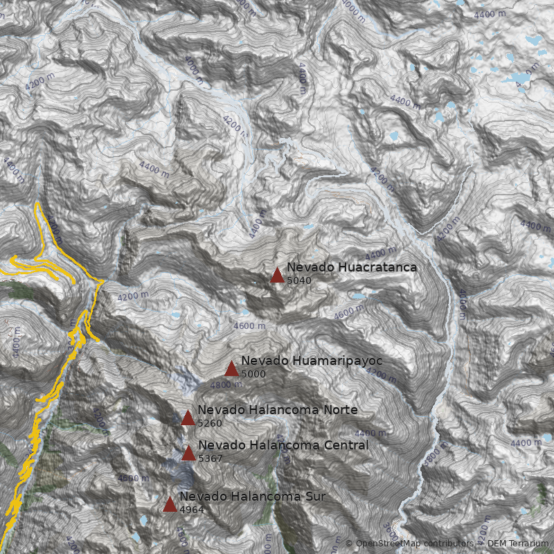 Mapa Nevado Huacratanca