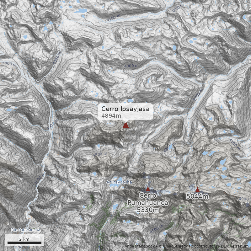 Mapa Cerro Ipsayjasa