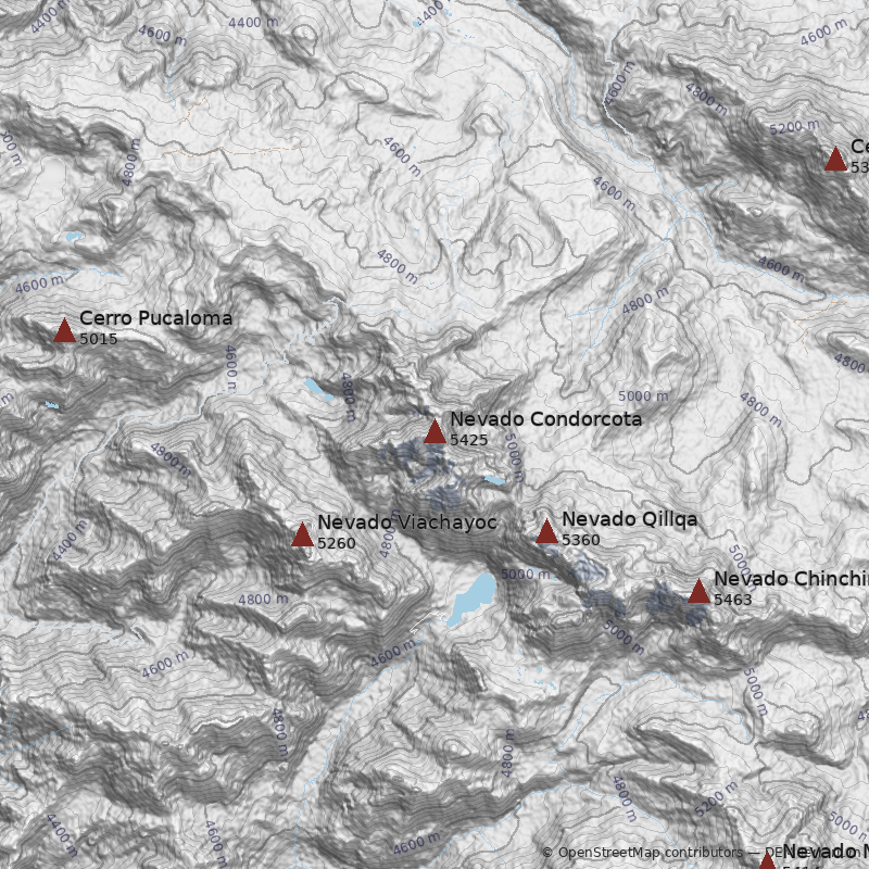 Mapa Nevado Condorcota