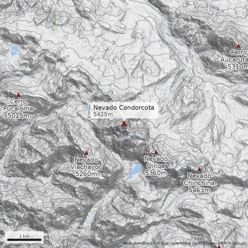 Mapa Nevado Condorcota