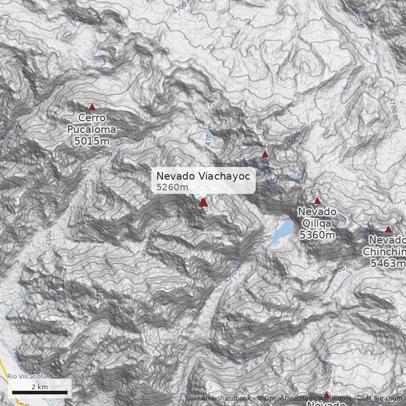 Mapa Nevado Viachayoc