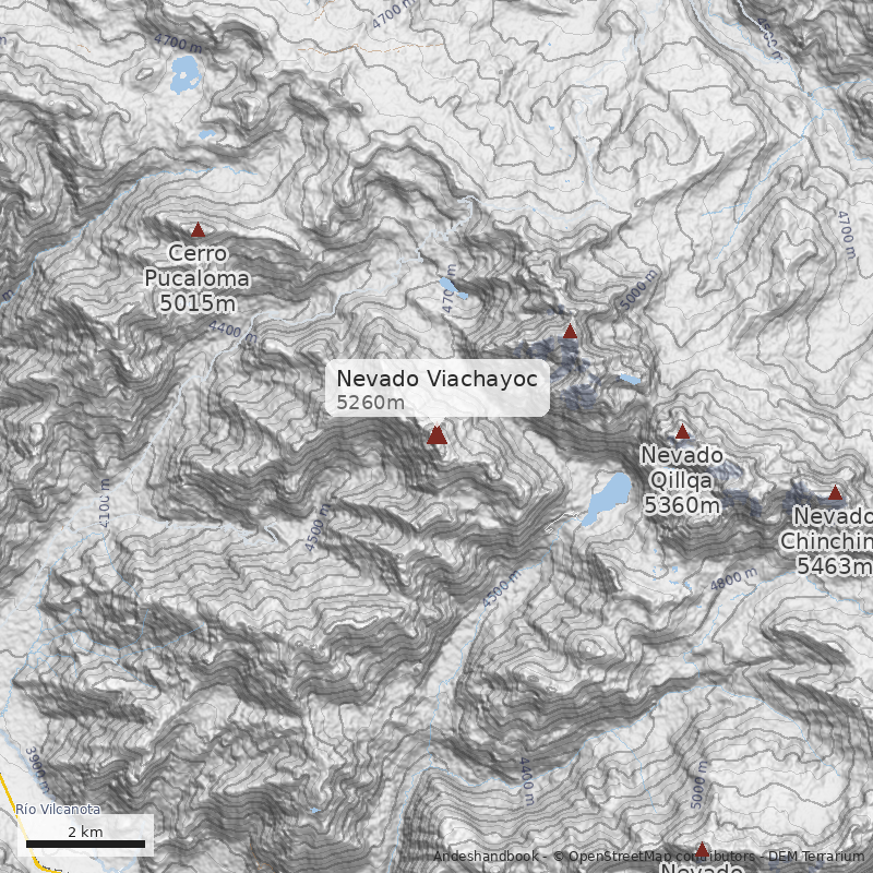Mapa Nevado Viachayoc