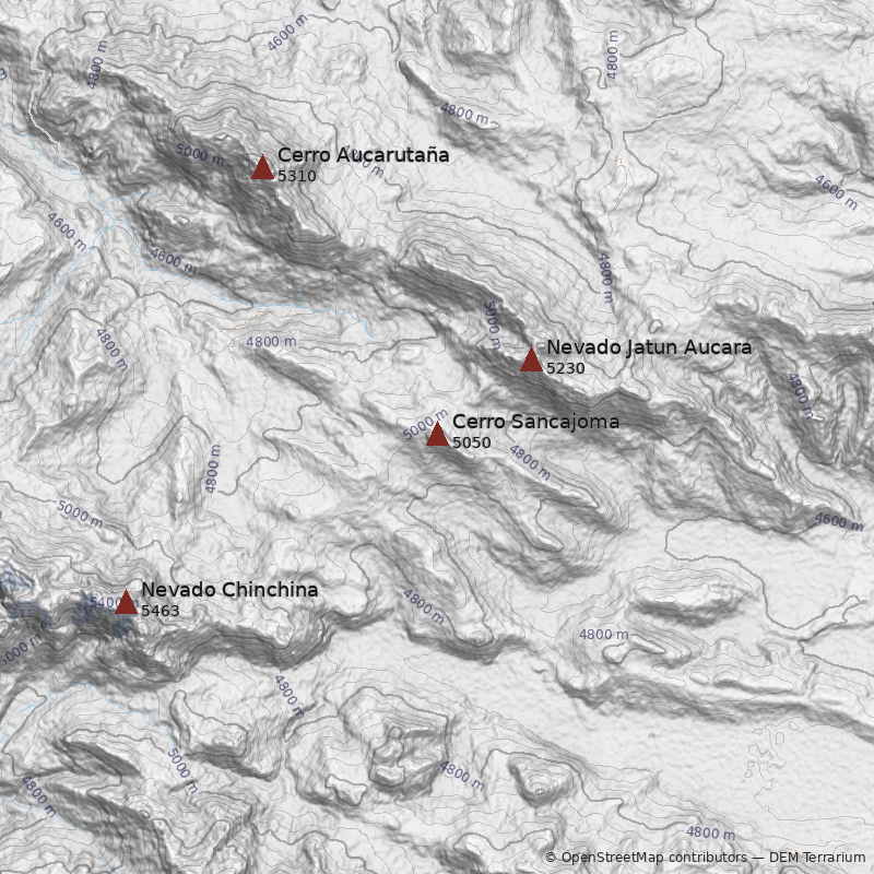 Mapa Cerro Sancajoma