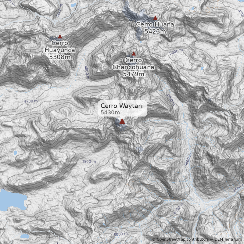 Mapa Cerro Waytani