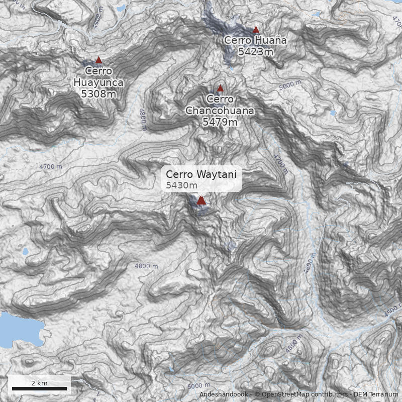 Mapa Cerro Waytani