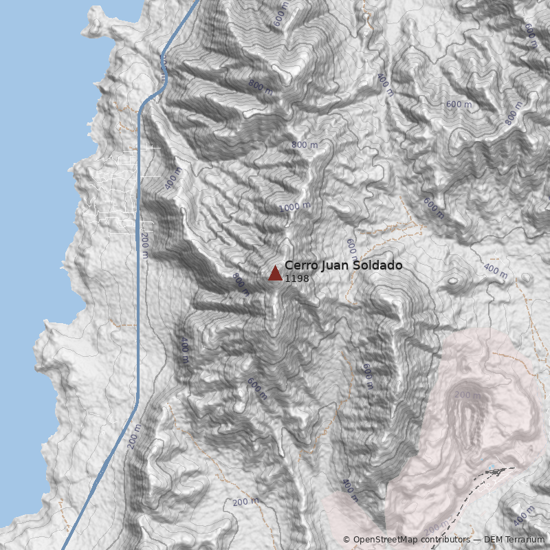 Mapa Cerro Juan Soldado