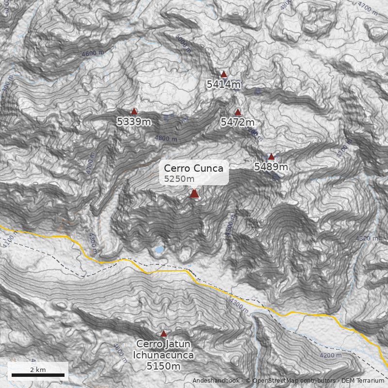Mapa Cerro Cunca