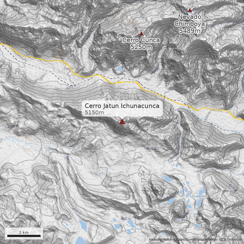 Mapa Cerro Jatun Ichunacunca