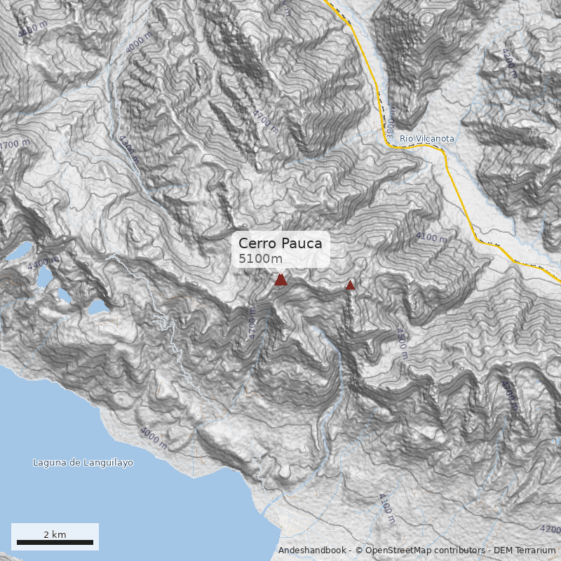 Mapa Cerro Pauca