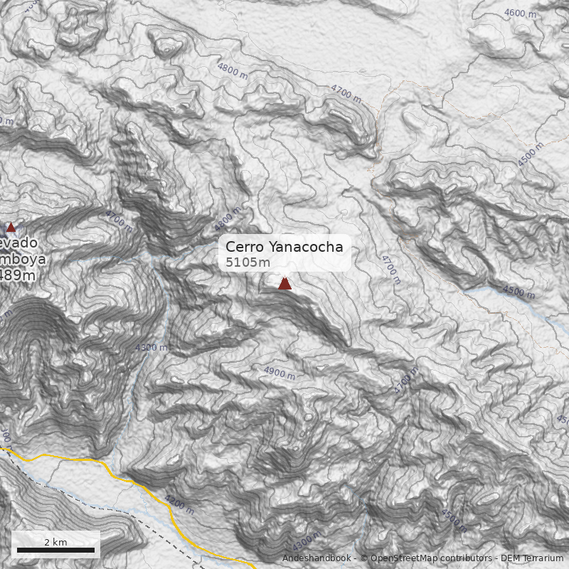 Mapa Cerro Yanacocha