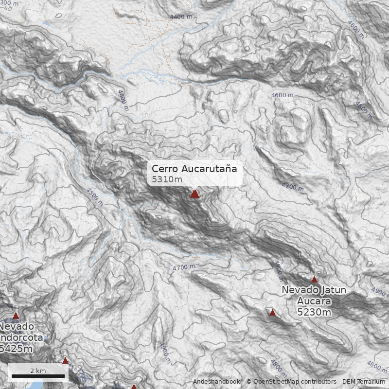 Mapa Cerro Aucarutaña