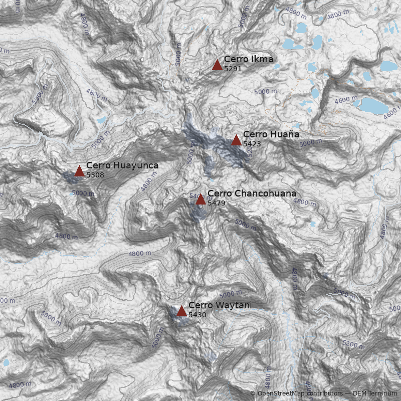 Mapa Cerro Chancohuana