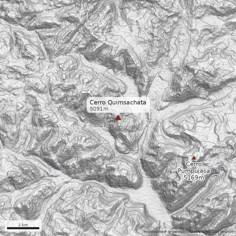Mapa Cerro Quimsachata