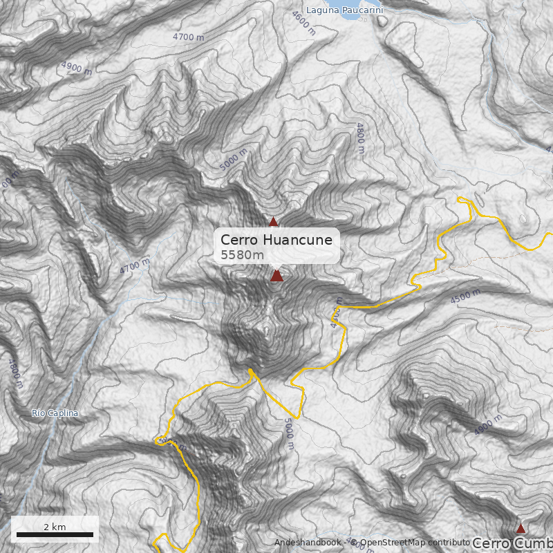 Mapa Cerro Huancune