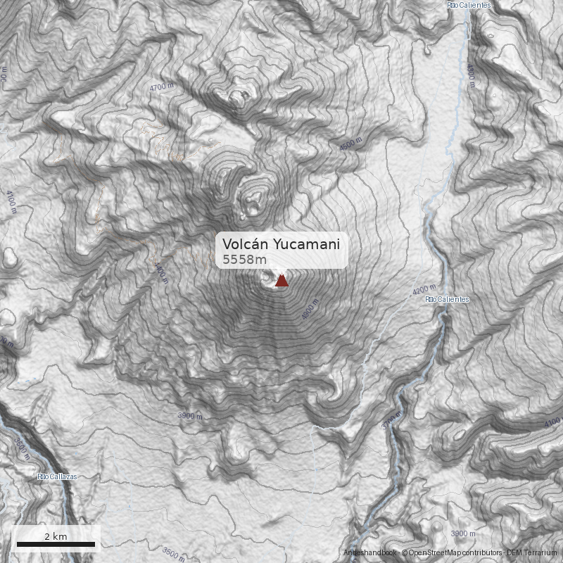 Mapa Volcán Yucamani