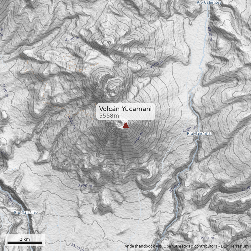 Mapa Volcán Yucamani