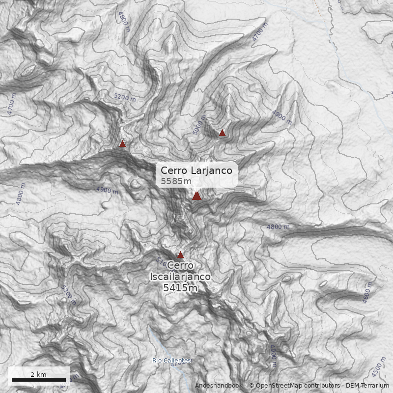 Mapa Cerro Larjanco