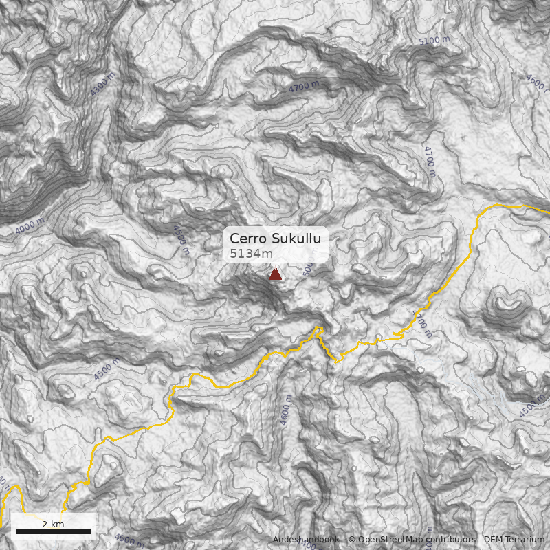 Mapa Cerro Sukullu