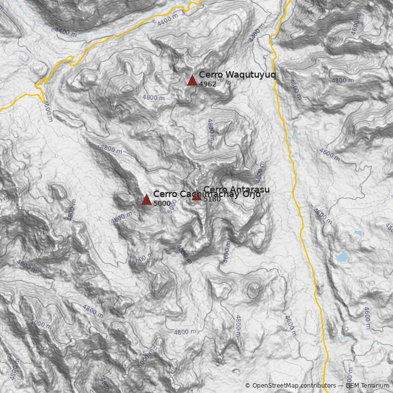 Mapa Cerro Antarasu
