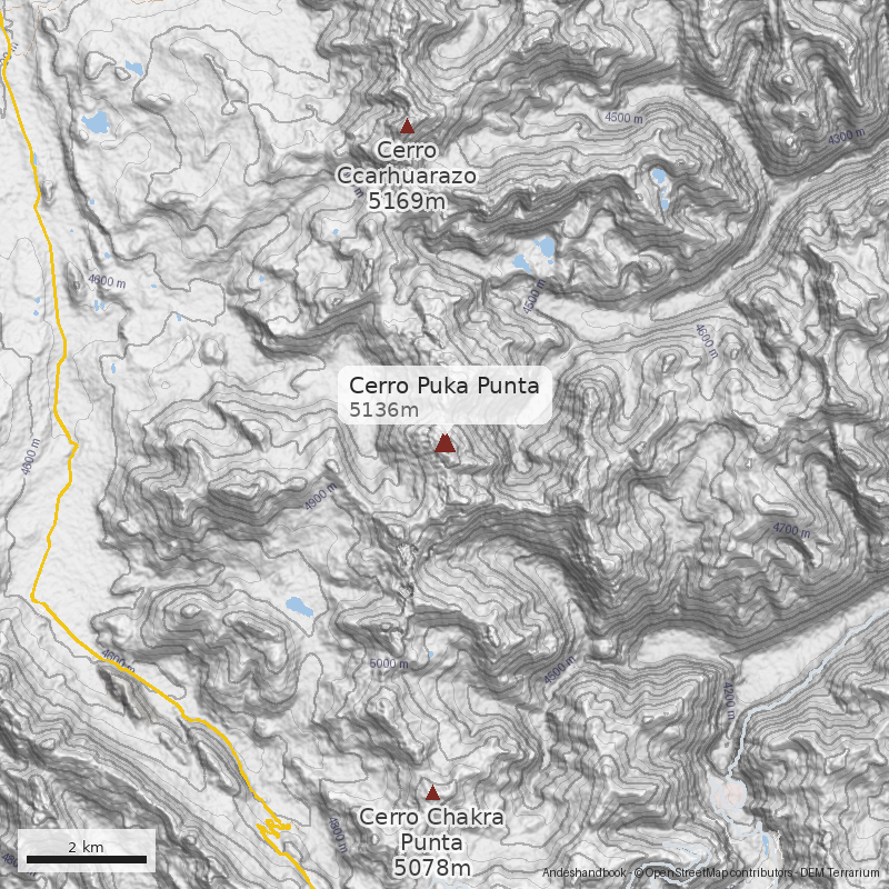 Mapa Cerro Puka Punta